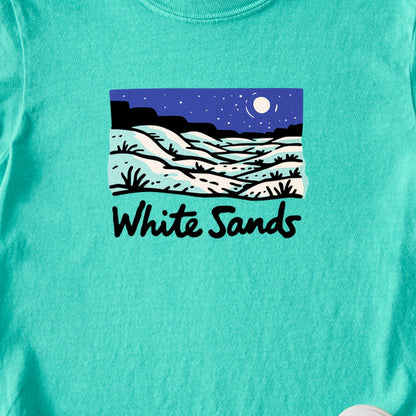 White Sands at Night Kids Cotton T-Shirt