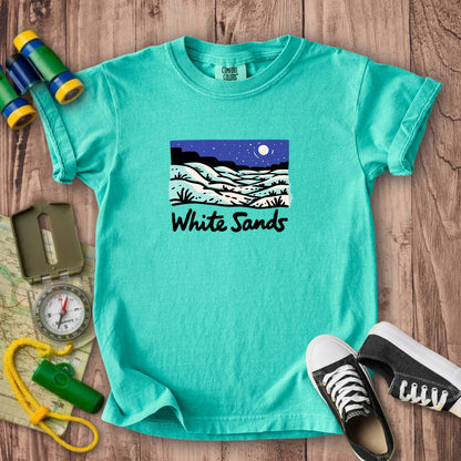 White Sands at Night Kids Cotton T-Shirt