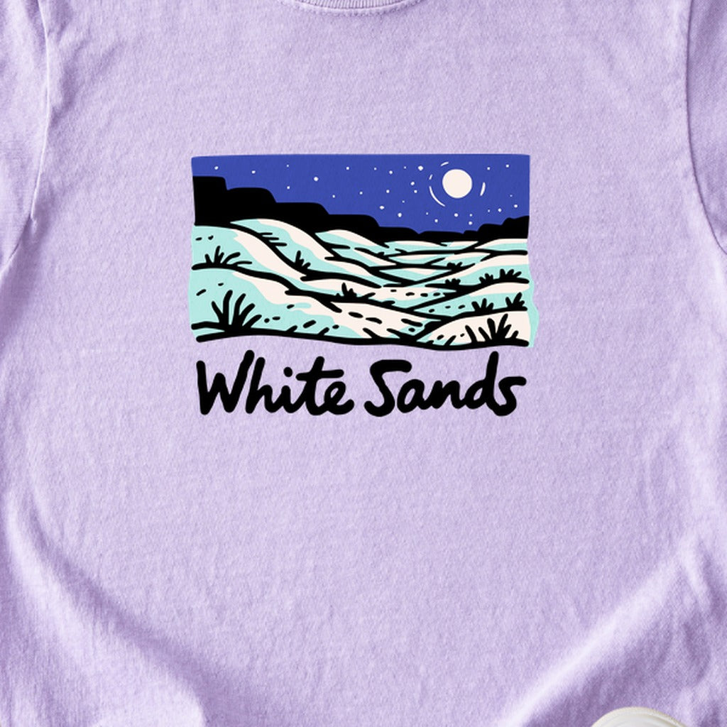 White Sands at Night Kids Cotton T-Shirt