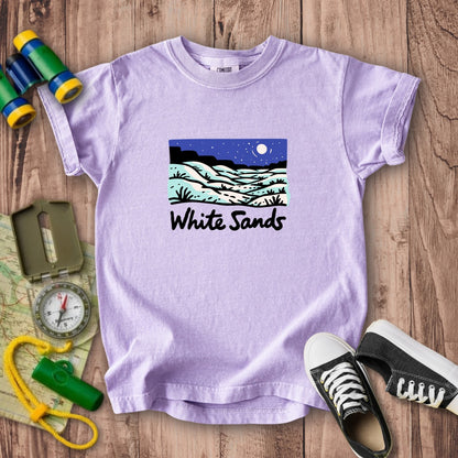 White Sands at Night Kids Cotton T-Shirt