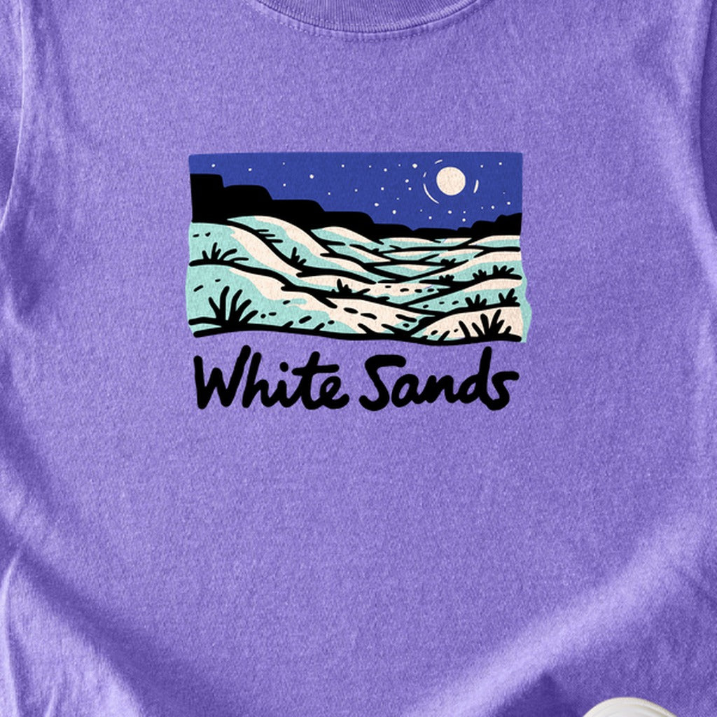 White Sands at Night Kids Cotton T-Shirt
