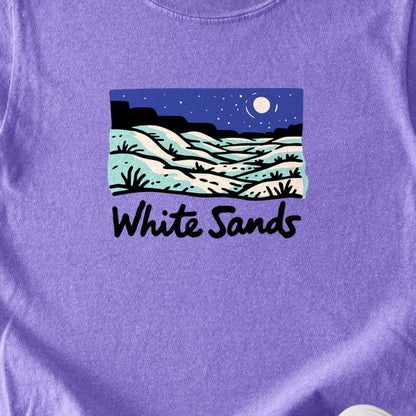 White Sands at Night Kids Cotton T-Shirt