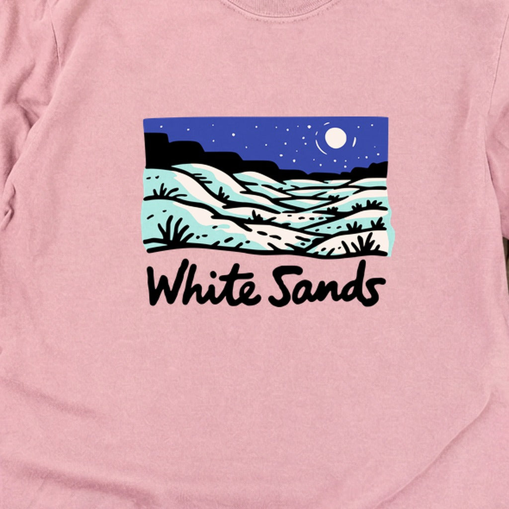 White Sands at Night Cotton Long Sleeve