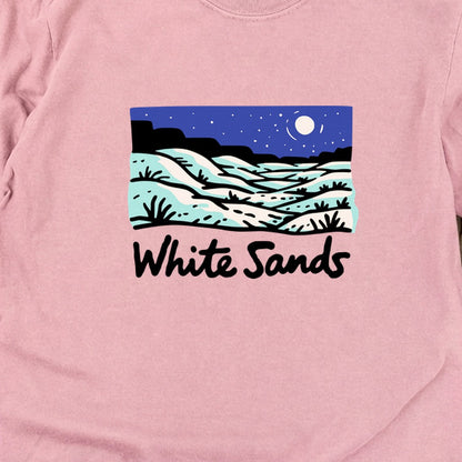 White Sands at Night Cotton Long Sleeve