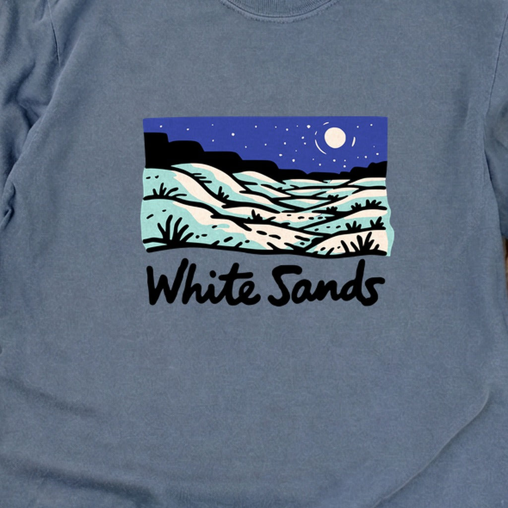 White Sands at Night Cotton Long Sleeve