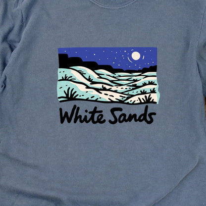 White Sands at Night Cotton Long Sleeve