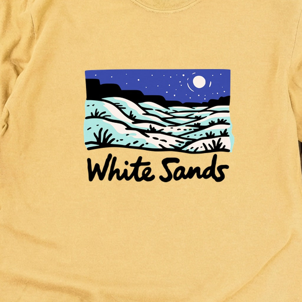 White Sands at Night Cotton Long Sleeve