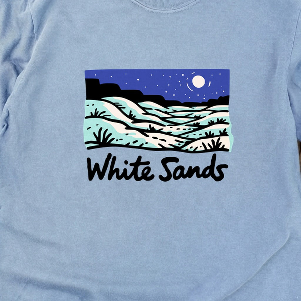 White Sands at Night Cotton Long Sleeve