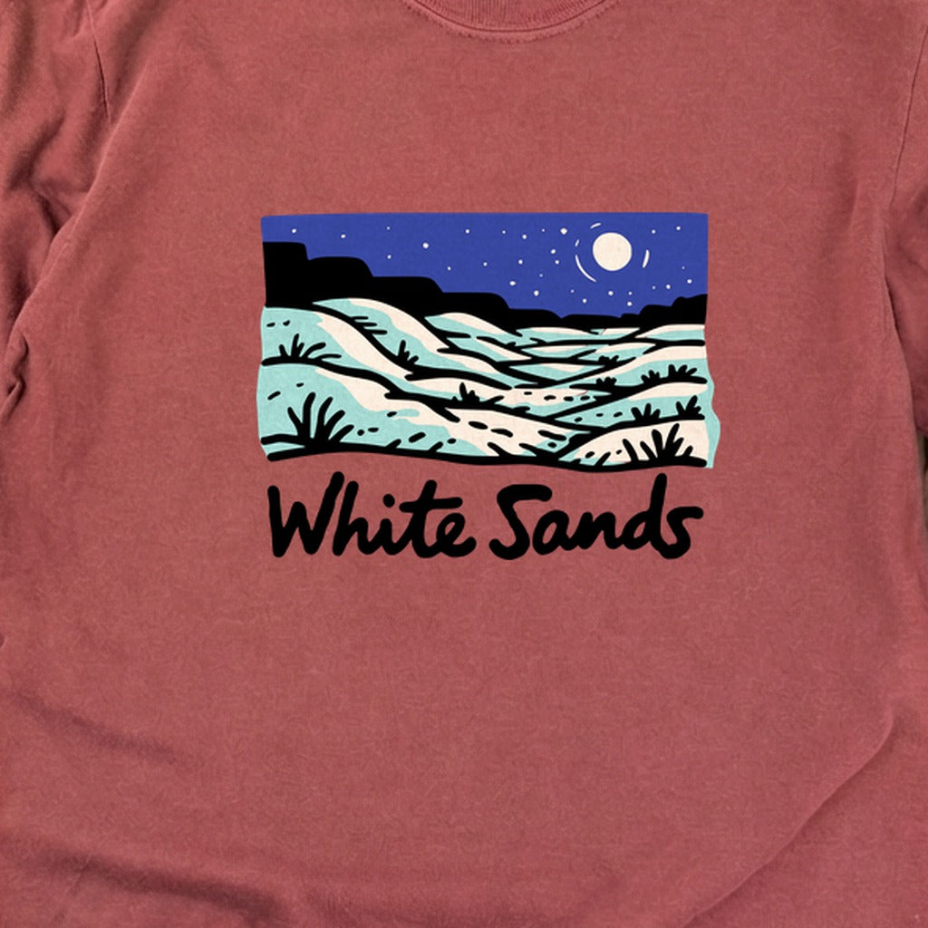 White Sands at Night Cotton Long Sleeve