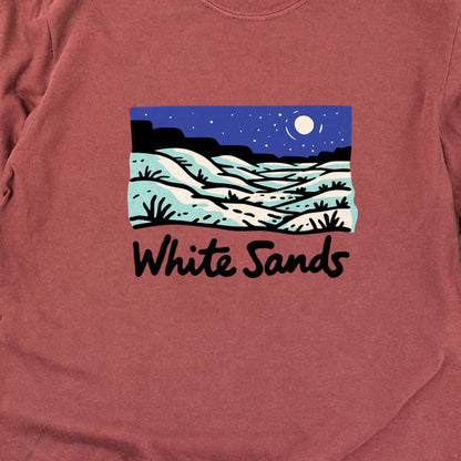 White Sands at Night Cotton Long Sleeve