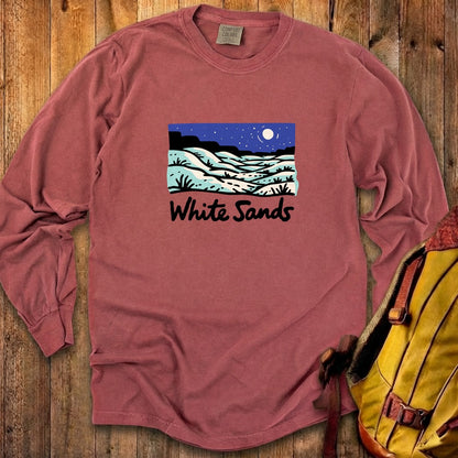 White Sands at Night Cotton Long Sleeve