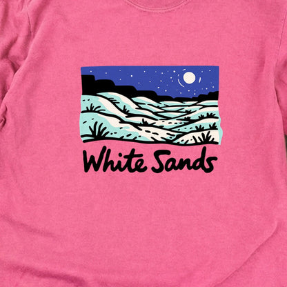 White Sands at Night Cotton Long Sleeve