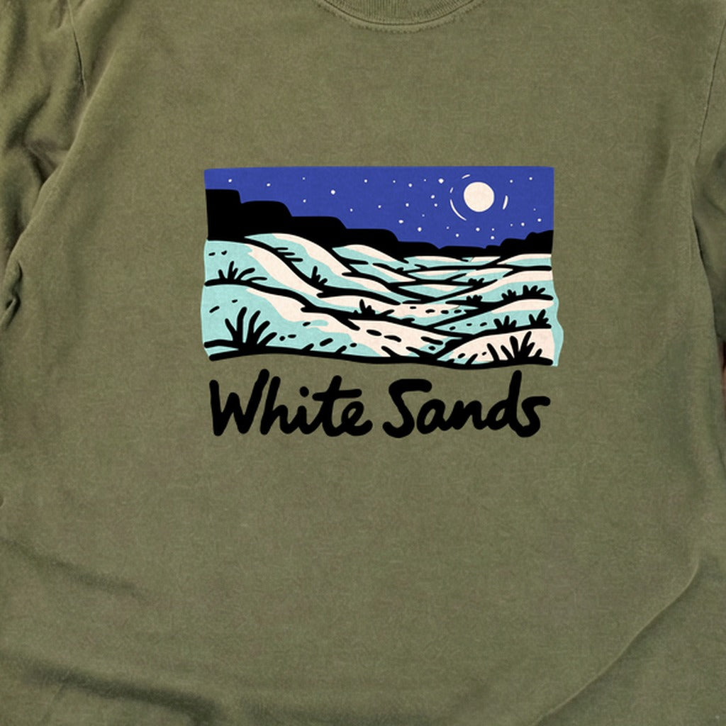 White Sands at Night Cotton Long Sleeve