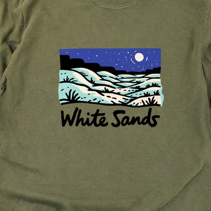 White Sands at Night Cotton Long Sleeve