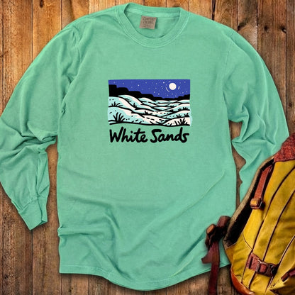 White Sands at Night Cotton Long Sleeve