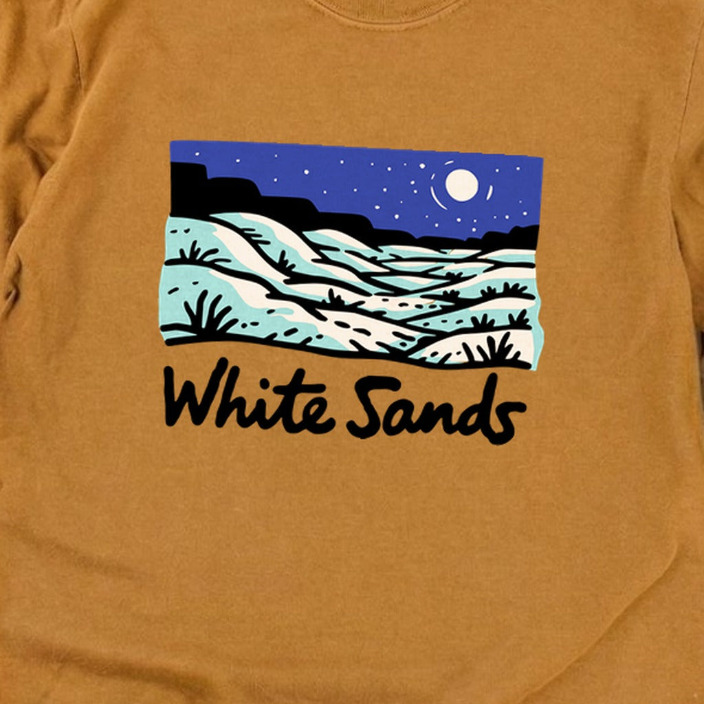 White Sands at Night Cotton Long Sleeve