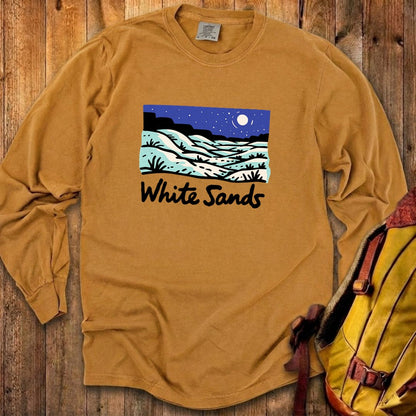 White Sands at Night Cotton Long Sleeve