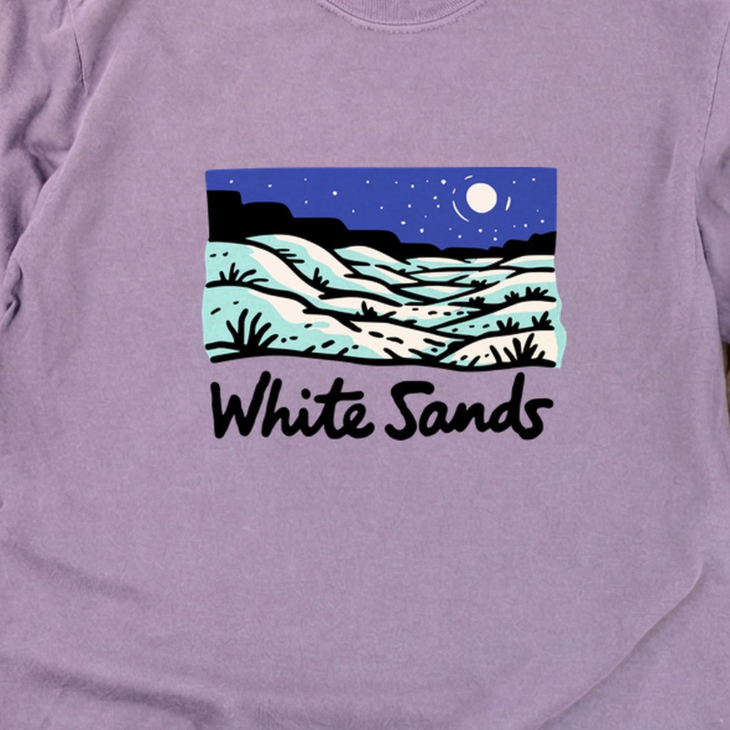 White Sands at Night Cotton Long Sleeve