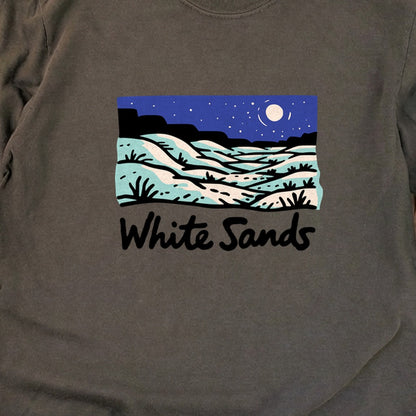 White Sands at Night Cotton Long Sleeve