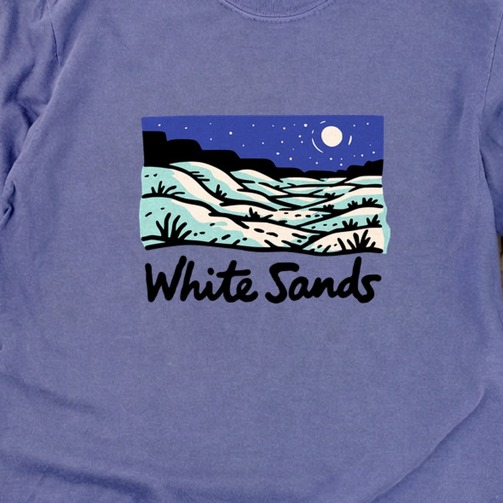 White Sands at Night Cotton Long Sleeve