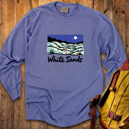 White Sands at Night Cotton Long Sleeve