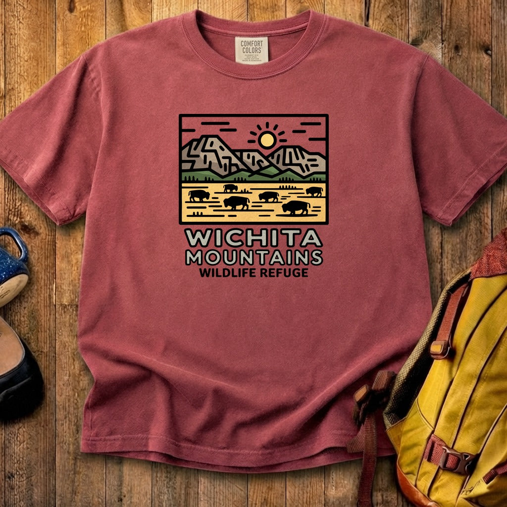 Wichita Mountains Wildlife Refuge Cotton T-Shirt