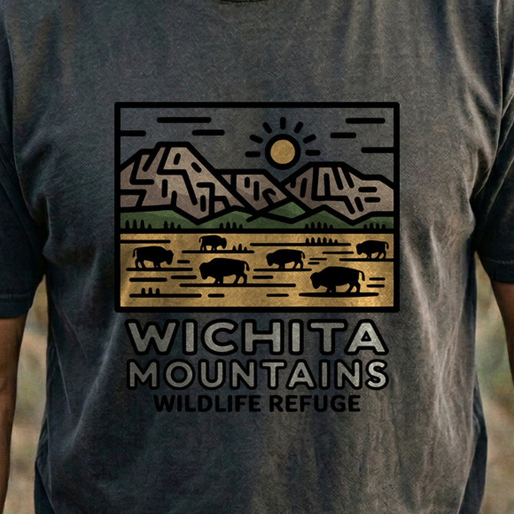 Wichita Mountains Wildlife Refuge Cotton T-Shirt