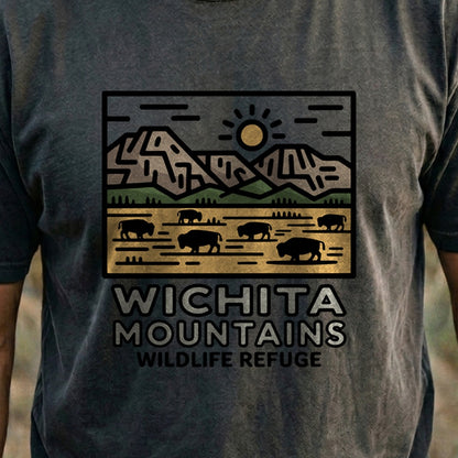 Wichita Mountains Wildlife Refuge Cotton T-Shirt