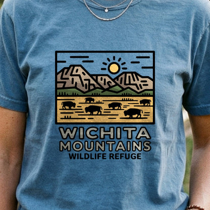 Wichita Mountains Wildlife Refuge Cotton T-Shirt