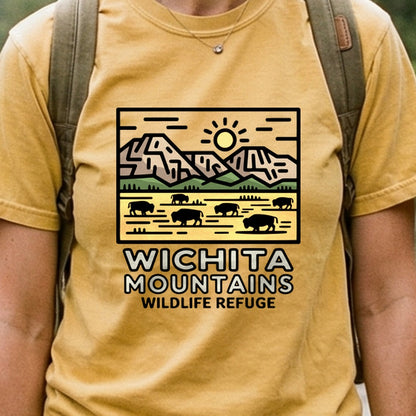 Wichita Mountains Wildlife Refuge Cotton T-Shirt