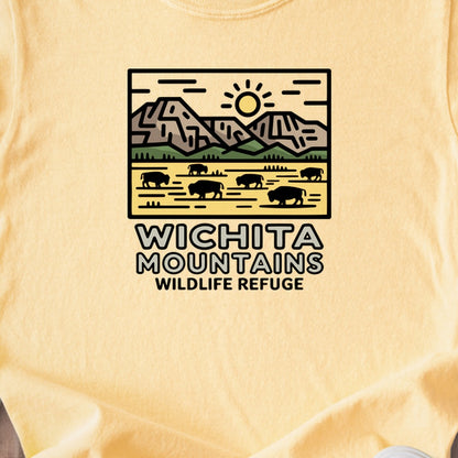 Wichita Mountains Wildlife Refuge Kids Cotton T-Shirt