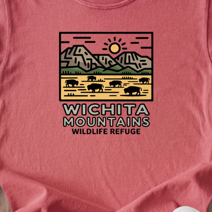 Wichita Mountains Wildlife Refuge Kids Cotton T-Shirt