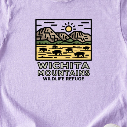 Wichita Mountains Wildlife Refuge Kids Cotton T-Shirt