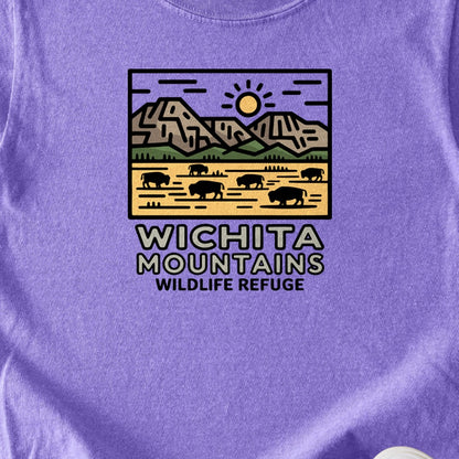 Wichita Mountains Wildlife Refuge Kids Cotton T-Shirt