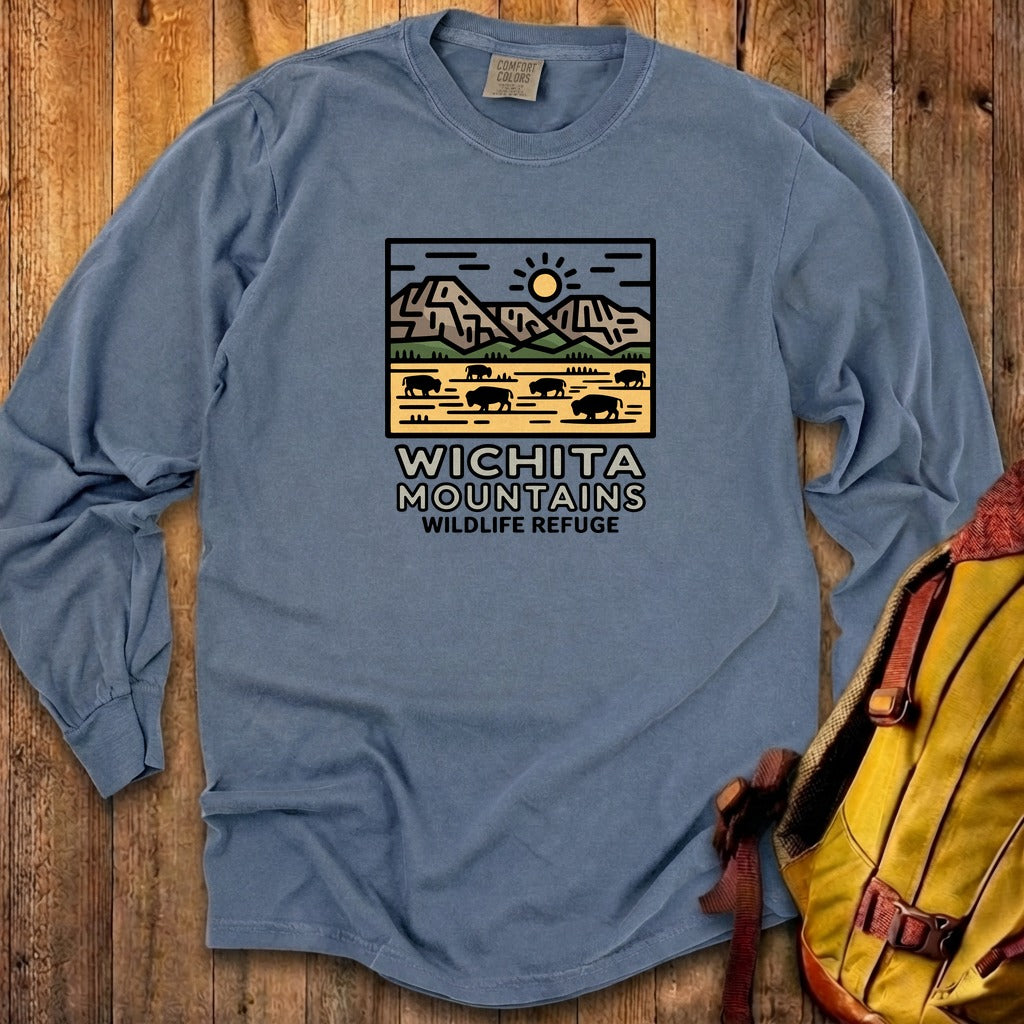 Wichita Mountains Wildlife Refuge Cotton Long Sleeve