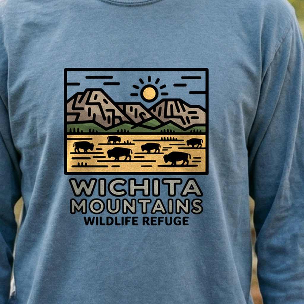 Wichita Mountains Wildlife Refuge Cotton Long Sleeve