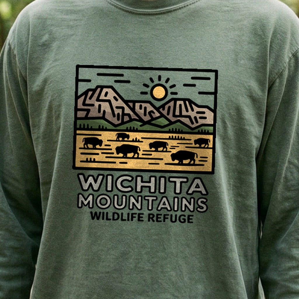 Wichita Mountains Wildlife Refuge Cotton Long Sleeve
