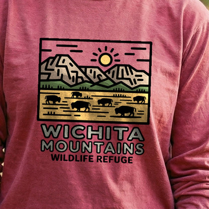 Wichita Mountains Wildlife Refuge Cotton Long Sleeve