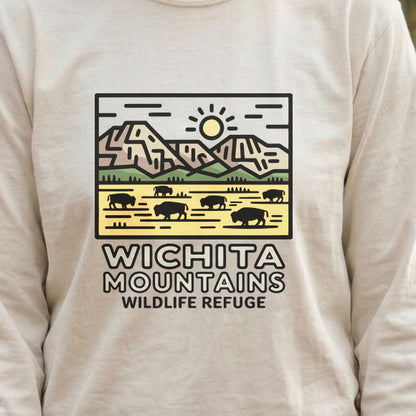 Wichita Mountains Wildlife Refuge Cotton Long Sleeve