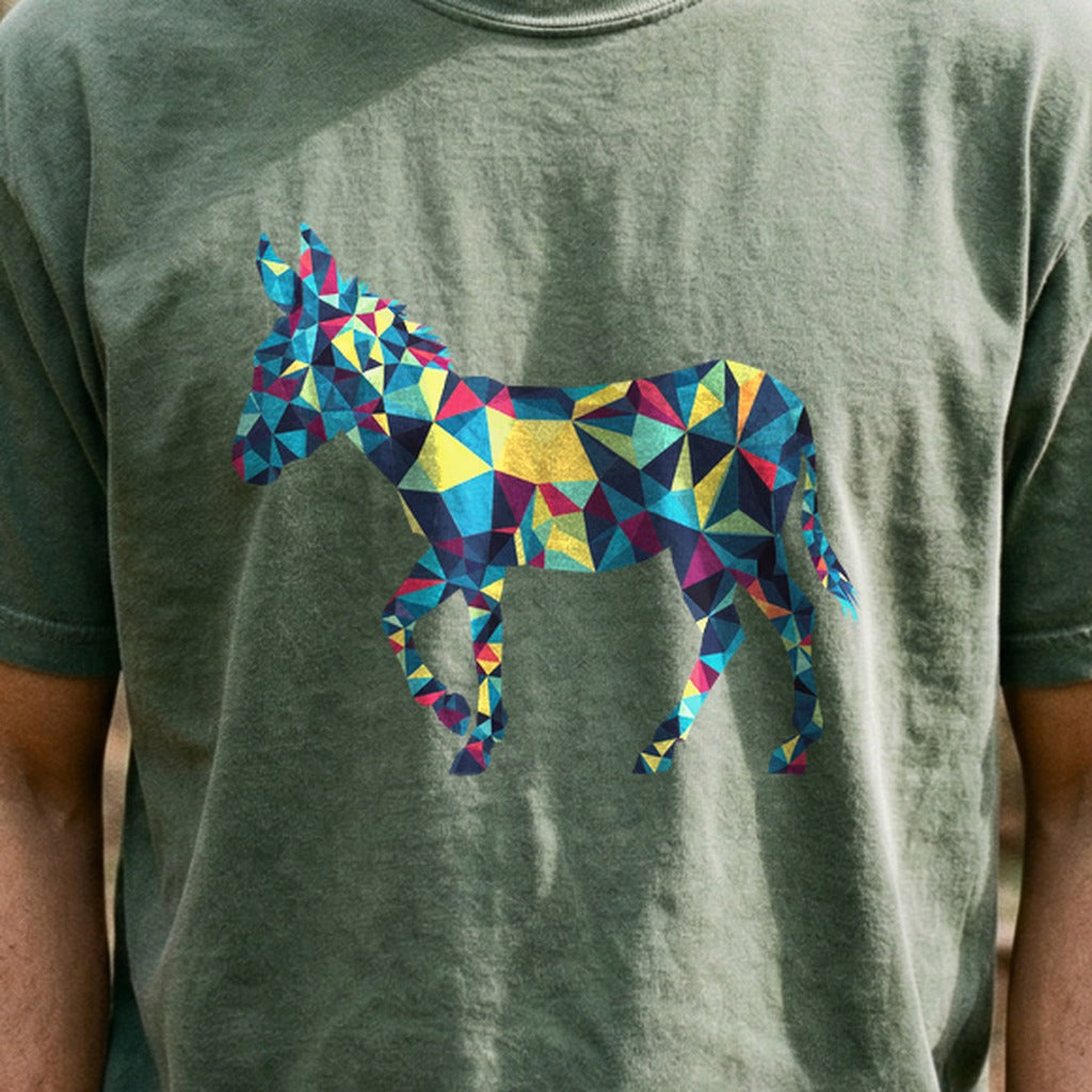 Wild Burro Mosaic Cotton T-Shirt