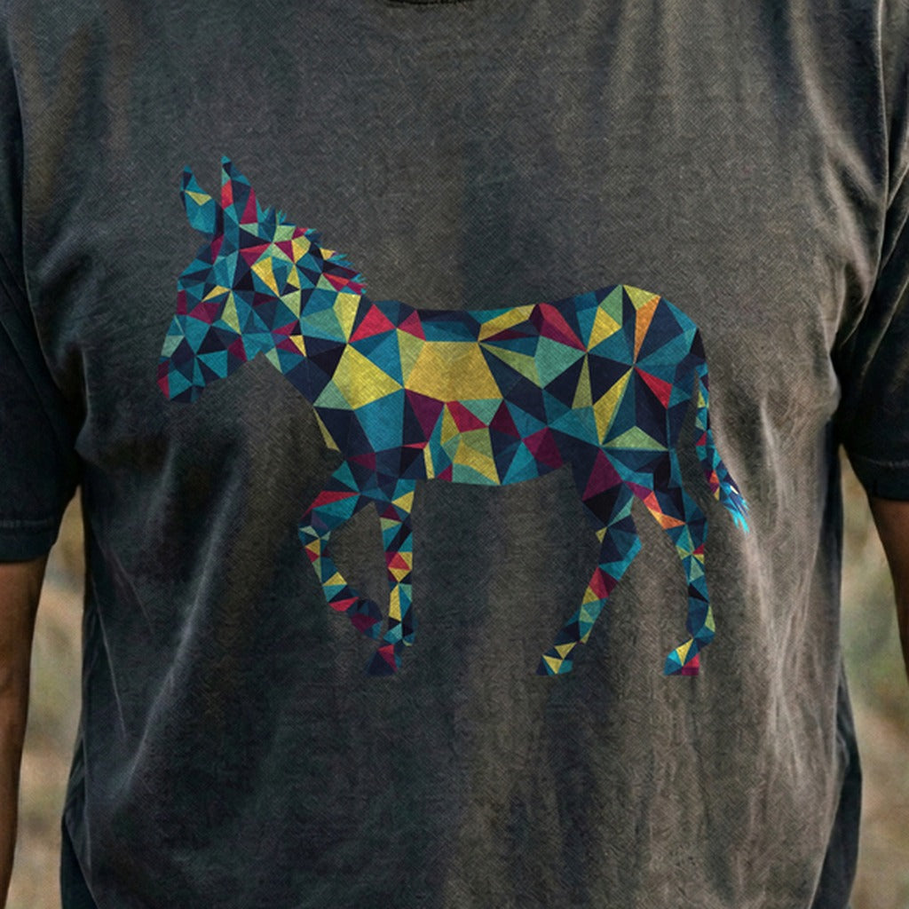 Wild Burro Mosaic Cotton T-Shirt