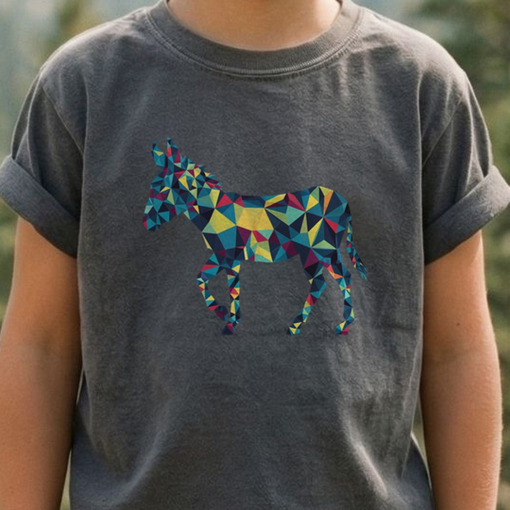 Wild Burro Mosaic Kids Cotton T-Shirt