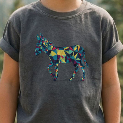 Wild Burro Mosaic Kids Cotton T-Shirt
