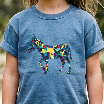 Wild Burro Mosaic Kids Cotton T-Shirt