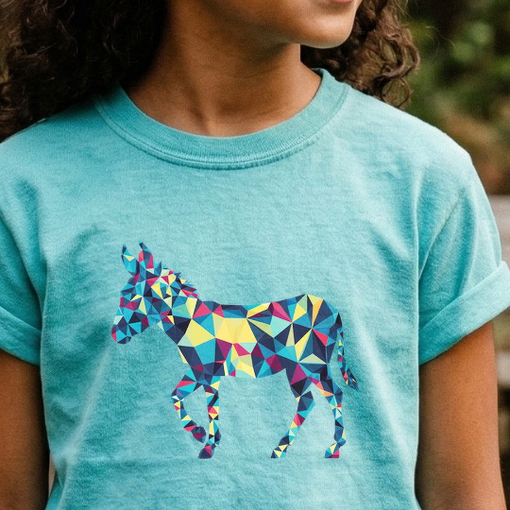 Wild Burro Mosaic Kids Cotton T-Shirt