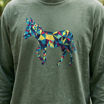 Wild Burro Mosaic Cotton Long Sleeve