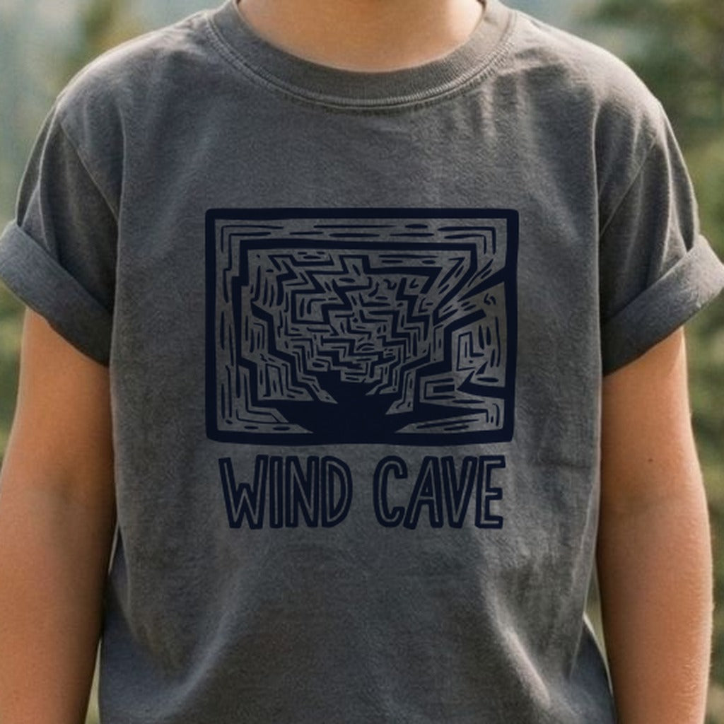 Wind Cave National Park Kids Cotton T-Shirt