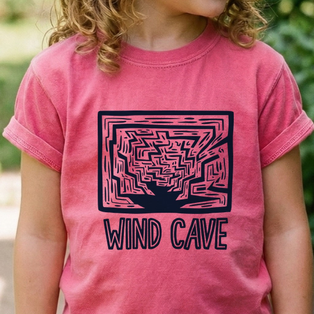 Wind Cave National Park Kids Cotton T-Shirt