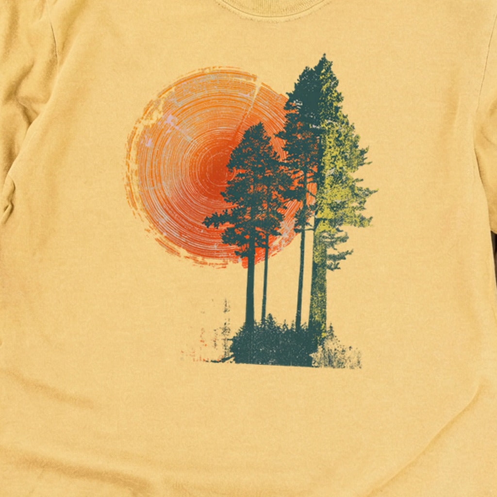 Woodcut Pines Cotton Long Sleeve