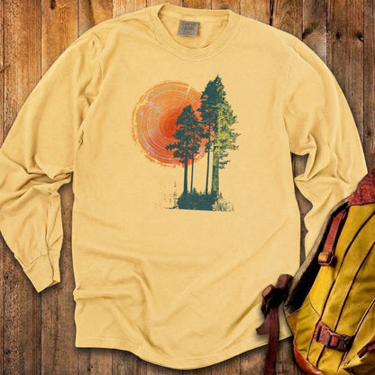Woodcut Pines Cotton Long Sleeve
